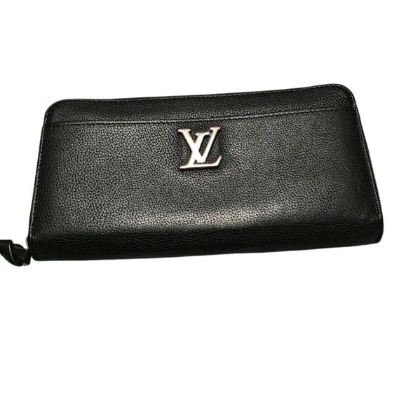 Louis Vuitton Lockme Zippy Black Wallet - Picture 1 of 8